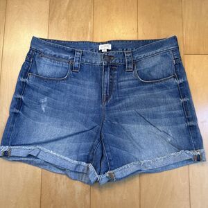 100% COTTON JEAN SHORTS J Crew Size 30” Women’s Shorts Medium Wash